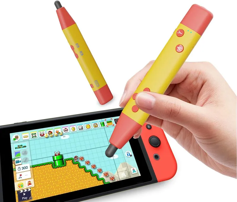 IFYOO Capacitve Stylus Touch Pen, Pen Shape Switch Game Controller for Super Mario Maker 2, Dr Kawashima's Brain Trainin