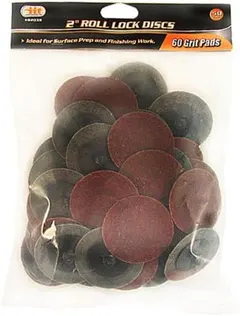 IIT 82038 2" Roll Lock 60 Grit Sanding Discs,(50 PC)