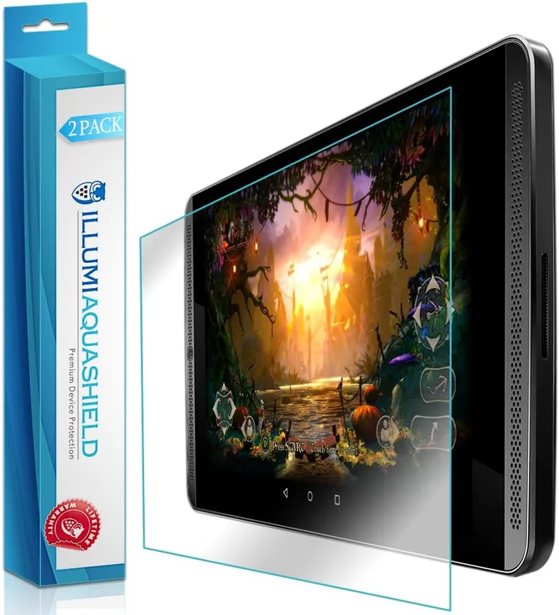 ILLUMI AquaShield Screen Protector Compatible with NVIDIA Shield Tablet K1 (2-Pack) No-Bubble High Definition Clear Flex
