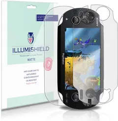 ILLUMISHIELD Matte Front + Back Protector Compatible with Sony Playstation PS Vita (3G)(3-Pack) Anti-Glare Shield Anti-Bubble and Anti-Fingerprint PET Film