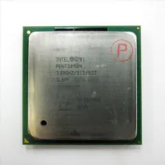 Intel Genuine Pentium 4 Desktop CPU Computer Processor SL6PF 2.8 GHz FSB Speed - 533 MHz 512 KB Socket 478/N