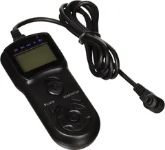 JJC TM-A Wire Multi-Function LCD Timer Remote Control for Canon EOS 5DS R 5DS 1DC 6D 1DX 1D 7D 50D 5D Mark II III IV 1D Mark II N III 30D 20D 20Da 10D 1Ds Replaces Canon RS-80N3