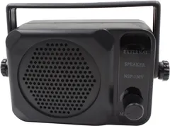 KENMAX 3.5mm Jack Adjustable Volume Communication Ham Mini External Speaker for Motorola Kenwood Yaesu Midland Icom HYT Mobile Transceiver CB Radio