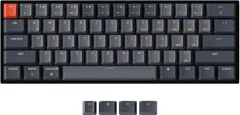 Keychron K12 Compact 60% Layout Wireless Gaming Mechanical Keyboard, Bluetooth + Wired White LED Backlit N-Key Rollover for Mac Windows, Gateron G Pro Brown Switch