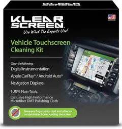 Klear Screen Premium Navigation Screen Cleaner 2oz Spray Bottle Great for Large Nav Screens in Cars 2 Bonus Cloths Included Made in The USA