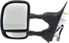 Kool Vue Mirror Driver Side Compatible with 2009-2016 Ford E-350 Super Duty, 2009-2014 E-250, 2009-2014 E-150 & 2009-2016 E-450 Super Duty Power Glass - FO1320329
