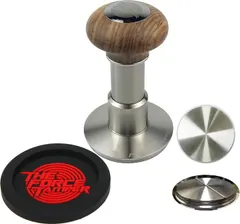 KuGuo The Force Tamper - Automatic Impact Coffee Tamper - Adjustable Const Pressure and Autoleveling Flat-Distribute Set (Jelly, 58.35mm)