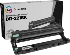 LD Compatible Drum Unit Replacement for Brother DR221 DR-221BK (Black)