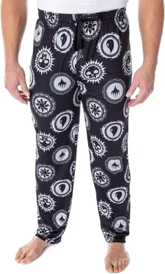 Magic The Gathering Men's Element Mana Color Logo Symbols Sleep Lounge Pajama Pants