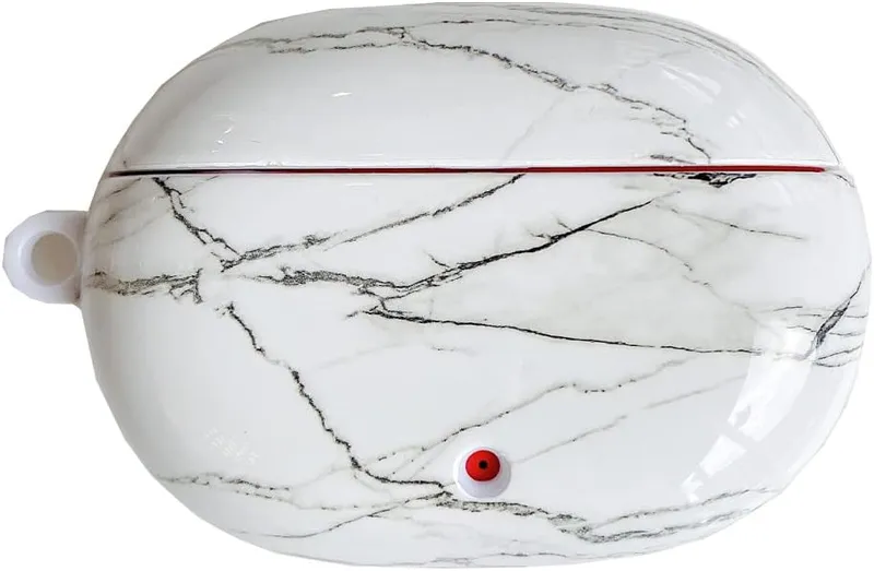 Marble Pattern PC Case for Beats Studio Buds 2021 Case, Compatible with Beats Studio Buds 2021 Earbuds Case for Men Kids