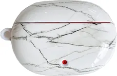 Marble Pattern PC Case for Beats Studio Buds 2021 Case, Compatible with Beats Studio Buds 2021 Earbuds Case for Men Kids Teens Boys Case with Keychain Accessories-Model 9