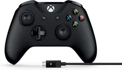 Microsoft 4N6-00001 Xbox Controller + Cable Windows (Renewed)