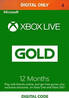 Microsoft-Xbox Live 12 Month Gold Membership - Digital Code