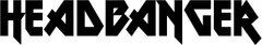 Minglewood Trading White - Headbanger 5.75" x 1" Vinyl Decal Sticker -V2- Heavy Metal Music Hard Rock - 20 Color Options