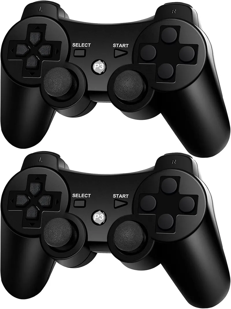 MINSWC PS3 Controller Wireless 2 Pack, Replacement for Playstation 3 Controller Wireless, PS3 Remote Controller, PS3 Blu