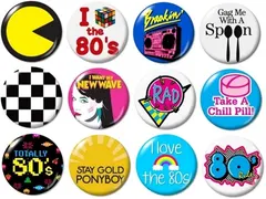 Misc. 80's Buttons (set #2)