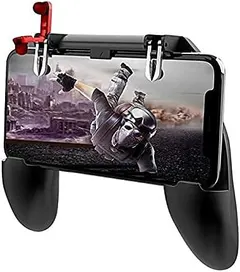 Mobile Gaming Bros Mobile Game Trigger Joystick Controller for iOS iPhone & Android, Fits up to 6.5 inch Cell Phones, L1R1 and PUBG Mobile Game Controller, Gamepad Accessories