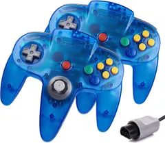 MODESLAB 2 Pack N64 Controller Classic Wired Upgrade Joystick Gamepad for Original N64 Console
