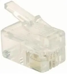 Modular 4X4 Flat/Stranded Handset Cord Plug - 100 Pack