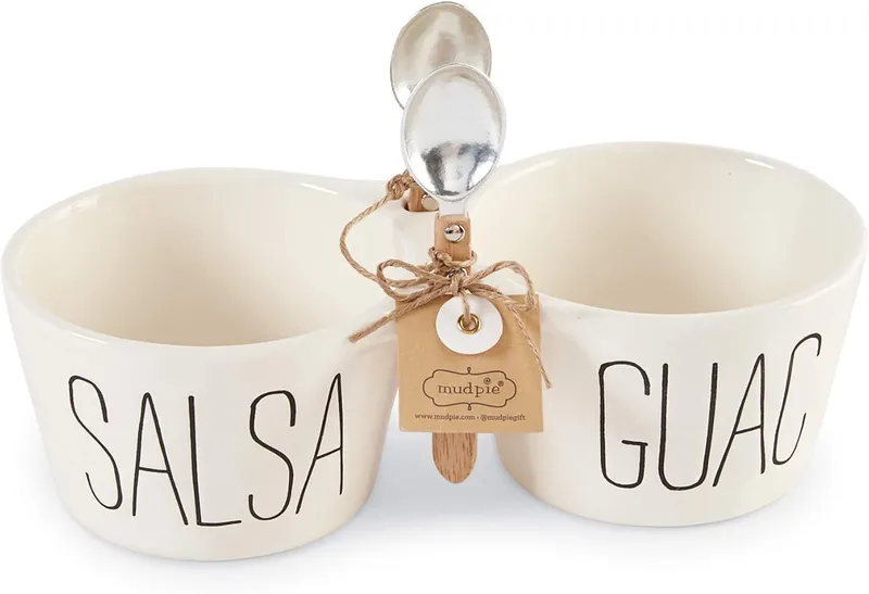 Mud Pie Salsa & Guacamole Double Dip Set