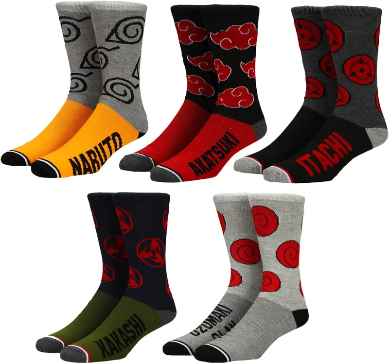 Naruto Character Crew Socks (5-Pack)