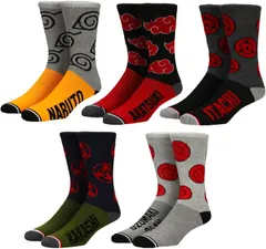 Naruto Character Crew Socks (5-Pack)