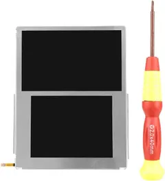 New OEM Original Replacement Screen for 2DS TOP & Bottom LCD Upper Lower Screen Add Screwdriver