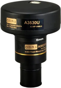 OMAX 3.2MP Digital USB Microscope Camera with Advanced Software and Calibration Slide (Windows 8 & 10, Mac OS X, Linux Compatible)