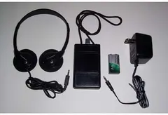 Oval Window Audio Induction Loop Receiver & Recharging Kit