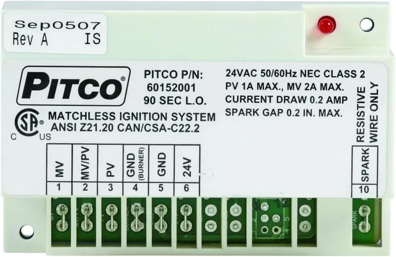 PITCO 60152001 Ignition Spark Control