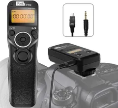 PIXEL Digital SLR Cameras Shutter Release Remote Control Timer for Nikon Z6 Z7 D7500 D3100 D3200 D3300 D5000 D5100 D5200 D5300 D5500 D90 D7100 D7200 D600 D610 D750 Replaces