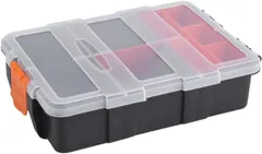 Plastic Tools Storage Box, Two-layer Heavy-duty Screw Tool Case Small Electronic Tools Holder Components Storage Box Small Parts Tool Organizer Box
