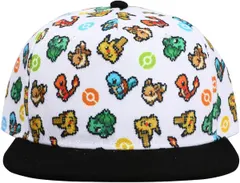 Pokemon Starters White Snapback Hat
