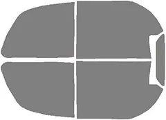 Precut Vinyl Tint Cover for 2011-2013 Dodge Durango Taillights (35% Light Smoke)