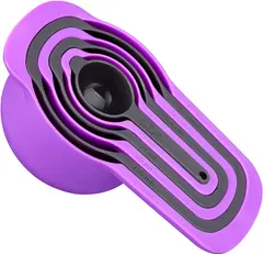 PurpleChef 6 PCS Nesting Stackable Kitchen Measuring Cups Set
