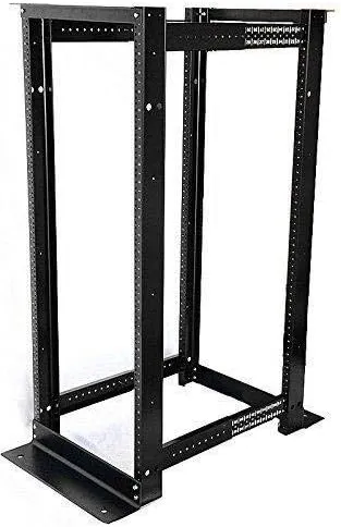 RAISING ELECTRONICS 22U 4 Post Open Frame Server Rack 19inch Adjustable Depth 21inch-29inch (22U)