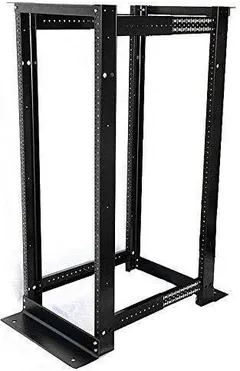 RAISING ELECTRONICS 22U 4 Post Open Frame Server Rack 19inch Adjustable Depth 21inch-29inch (22U)