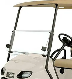Red Hawk WIN-1024 Windshield Compatible With/Replacement For E-Z-GO TXT 2014 And Newer Top Width: 39-3/4", Bottom Width: 39-3/4", Top Height: 13-1/2", Bottom Height: 16" (to notch) Golf Carts