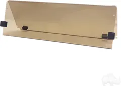 Red Hawk WIN-1025 Windshield Compatible With/Replacement For E-Z-GO TXT 2014 and newer with strut measurements of 39-3/4" width across top and 41-3/4" width across bottom. Golf Carts