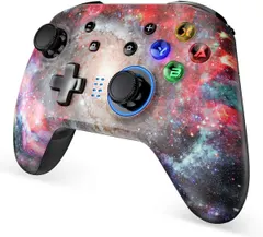 REDSTORM Switch Controllers for Nintendo Switch, Switch Pro Controller, Wireless Switch Controller with Turbo/Dual Vibration/6-Axis Motion Control for Nintendo Switch Lite/Switch OLED/PC, Galaxy