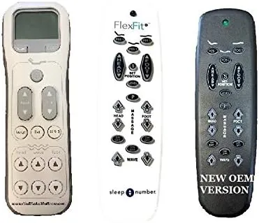 Replacement Control for Sleep Number Flex Fit Plus or Precision Comfort (New Black Non-LCD Version- See Pics) Adjustable