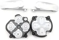 Replacement L R Buttons ABXY Key D-Pad Direction Button Left Right Trigger Button for PS Vita 2000 PSV 2000 Console White