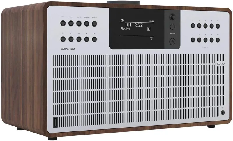 Revo SuperCD - Walnut/Silver