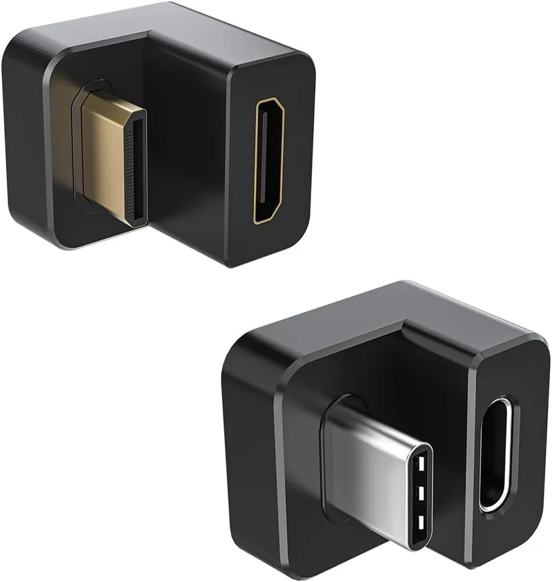 Right Angle USB-C and Mini HDMI Adapter Set