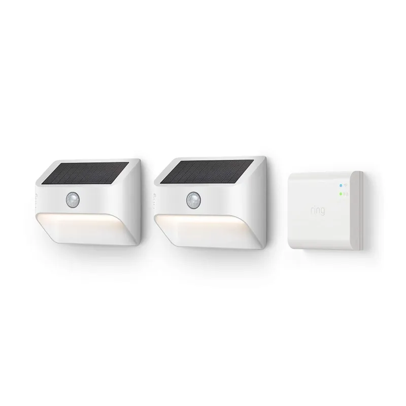 Ring Solar Steplight, Outdoor Motion-Sensor Security Light, White (Starter Kit: 2-pack)