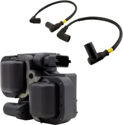 RMSTATOR Replacement for External Ignition Coil + Spark Plug Caps Can-Am Commander 800 R / 1000 2011-2017 | Defender 800/1000 2016 2017