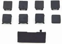 Rubber Feet Plastic Button Screw Cap Cover Replacement for PS3 Slim 2000 3000Console(9 in 1)