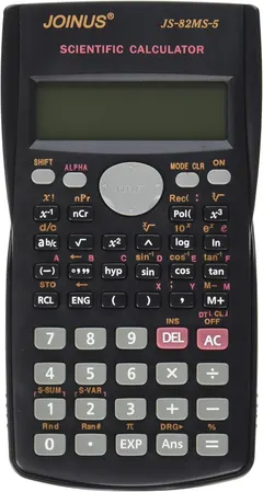 Scientific Calculator 240 Calculations Function, 12 Digits, Double Display, Business Office School Pocket Calculator, Black Color (JS-82MS-5)