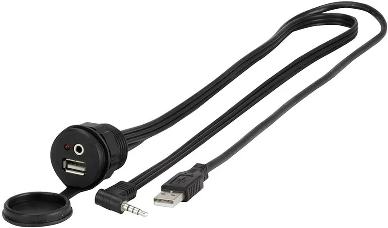 SCOSCHE Mountable Aux A/V Input & USB Port