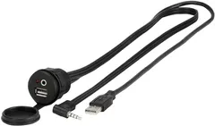 SCOSCHE Mountable Aux A/V Input & USB Port
